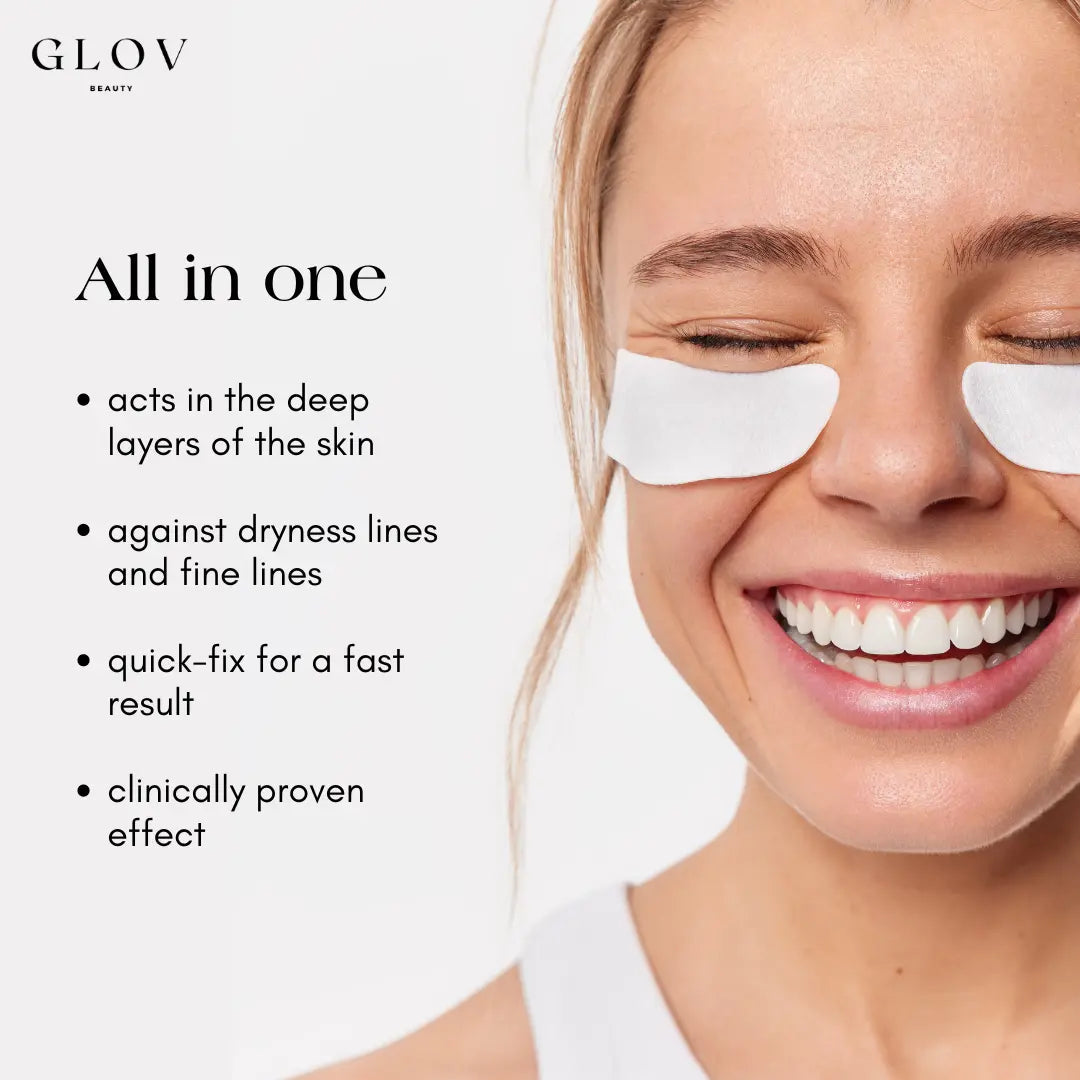 4 Glov Micro Infusion System Bundle + 12 Serums + 8 Needles + 24 Pairs Microneedle Eye Patches + Glov Moisturizer Deep Hydration - Glov Beauty