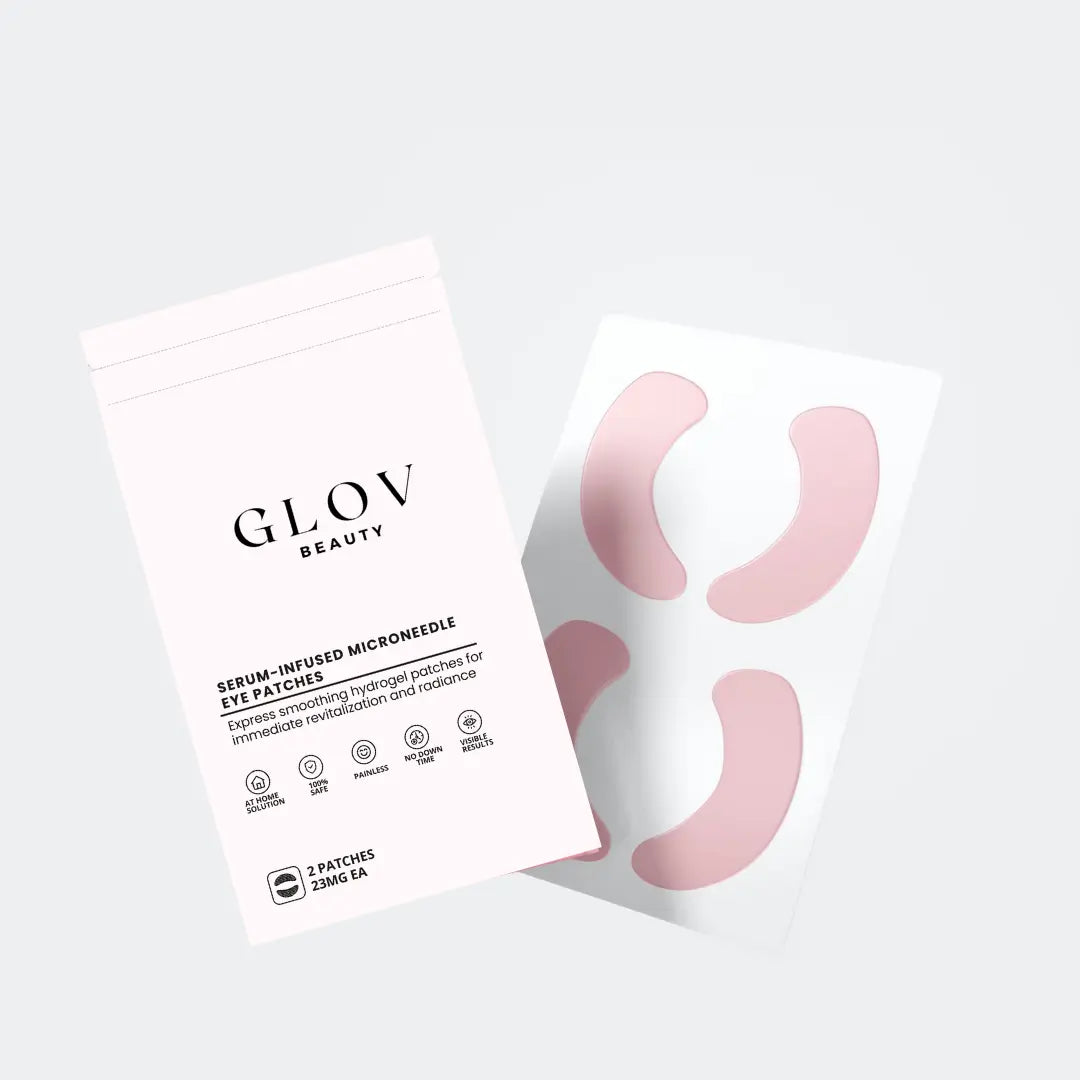 4 Glov Micro Infusion System Bundle + 12 Serums + 8 Needles + 24 Pairs Microneedle Eye Patches + Glov Moisturizer Deep Hydration - Glov Beauty