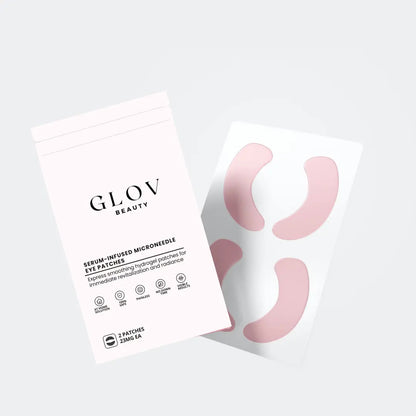 4 Glov Micro Infusion System Bundle + 12 Serums + 8 Needles + 24 Pairs Microneedle Eye Patches + Glov Moisturizer Deep Hydration - Glov Beauty