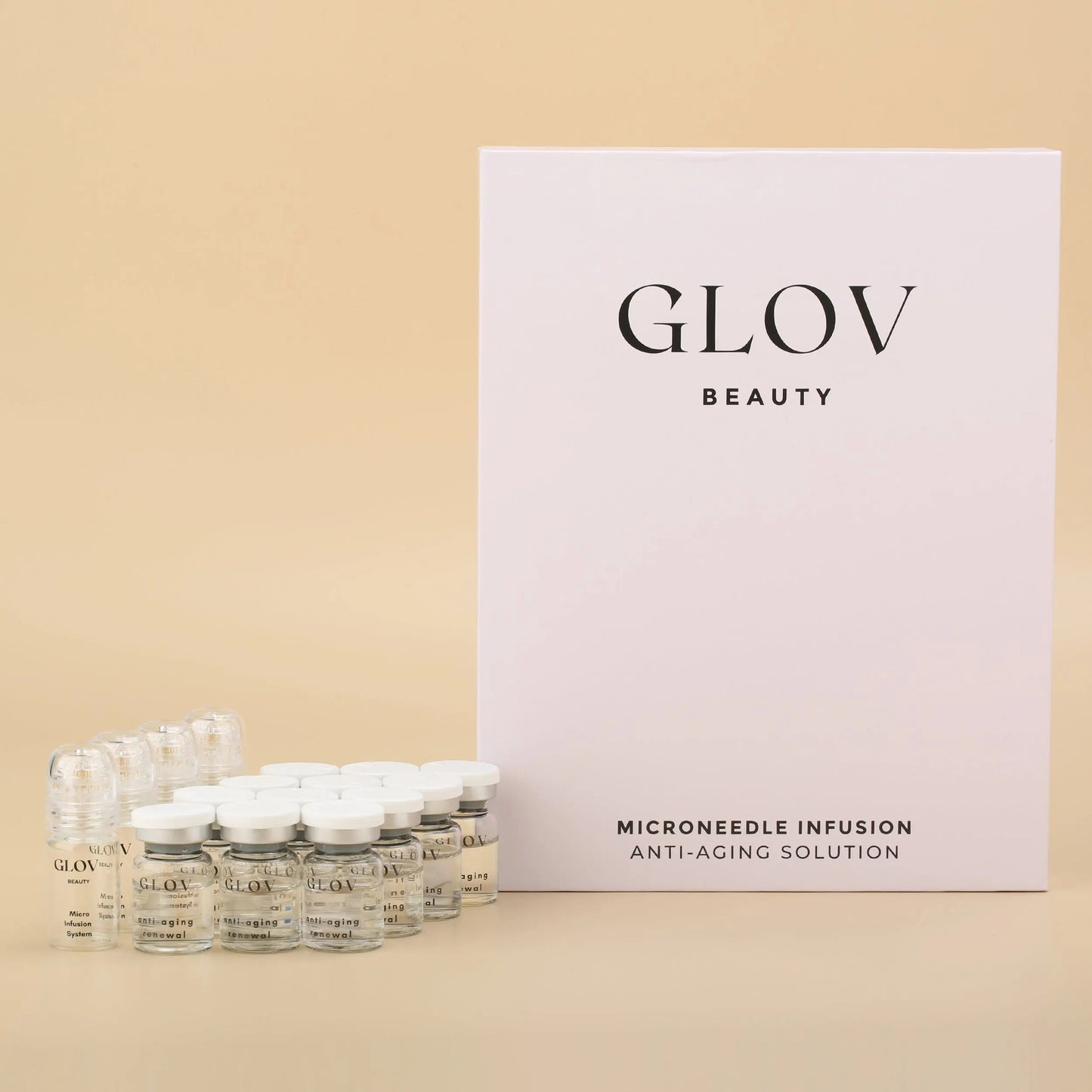 4 Glov Micro Infusion System + 12 Serums + 8 Pairs Microneedle Eye Patches Glov Beauty