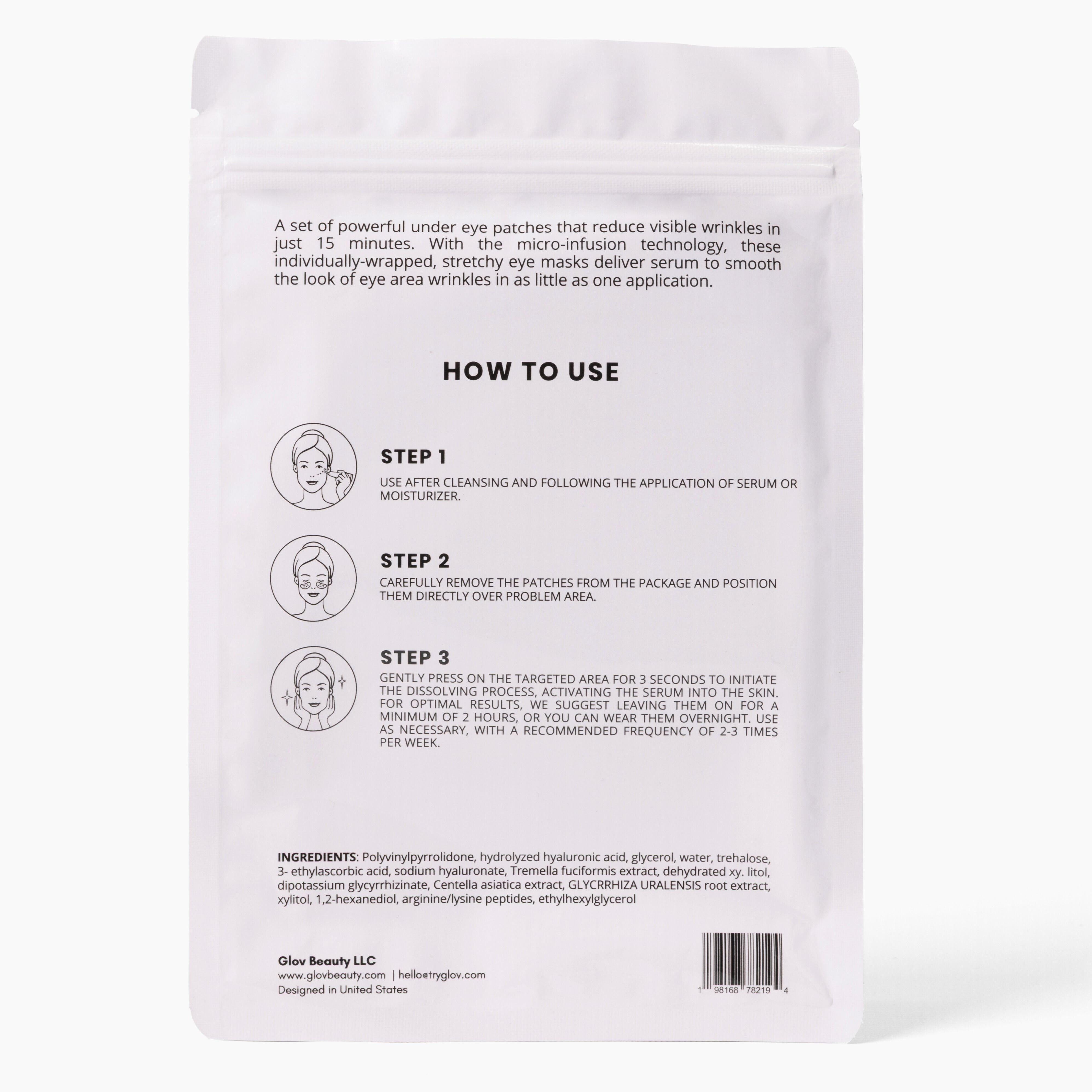 Patchs pour les yeux à micro-aiguilles infusés au sérum Glov